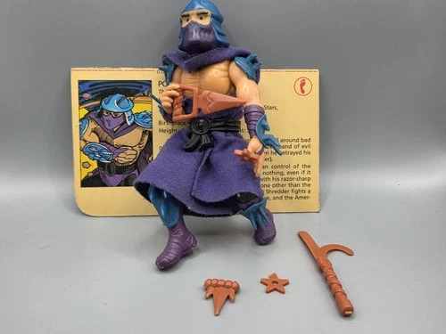 Vtg Shredder Complete Basics Original Teenage Mutant Ninja Turtles TMNT 1988