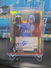 2025 Topps Chrome  Rookie Autographs Ryan Bliss #RA-RB Lava Lamp Gold/Orange /85