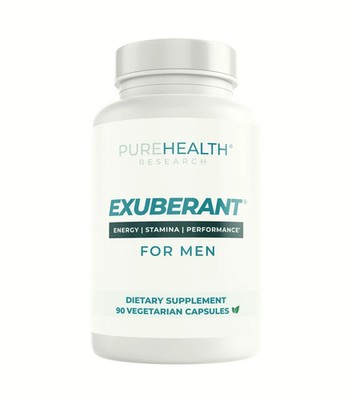 PureHealth Research Exuberant Supplement for Men Boost Energy Perform, Pack of 1