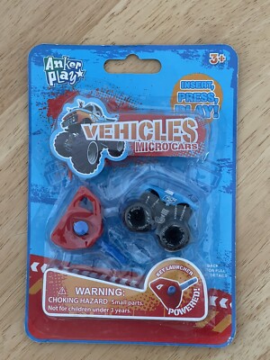 Anker Play 2018 Micro Cars Vehicles Key Launcher  New - Insert, Press, Play!