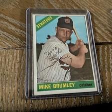 autographed  1966 Topps  MIKE BRUMLEY.  Dec 2017            #D-1