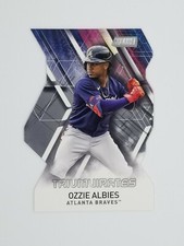 2021 Topps Stadium Triumvirates Ozzie Albies Baseball Card #T-6 Atlanta Braves