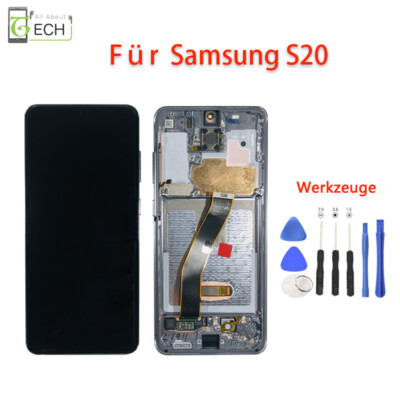 Für Samsung Galaxy S20 G980F G981F LCD Display (OLED) Touch Digitizer Schwarz