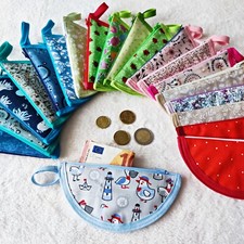 Geldbeutel halbrund, Portemonnaie, Hosentaschen Geldbeutel, Schlüsselanhänger