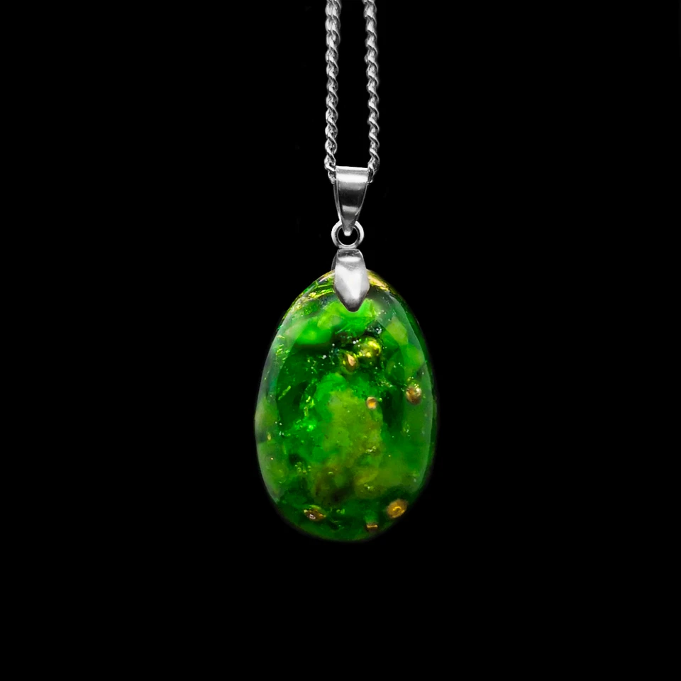 Orgonit Amulett "Spring" Opal Anhänger │Spirituelles Amulett │ Grüne Edelsteine - Bild 2 von 4