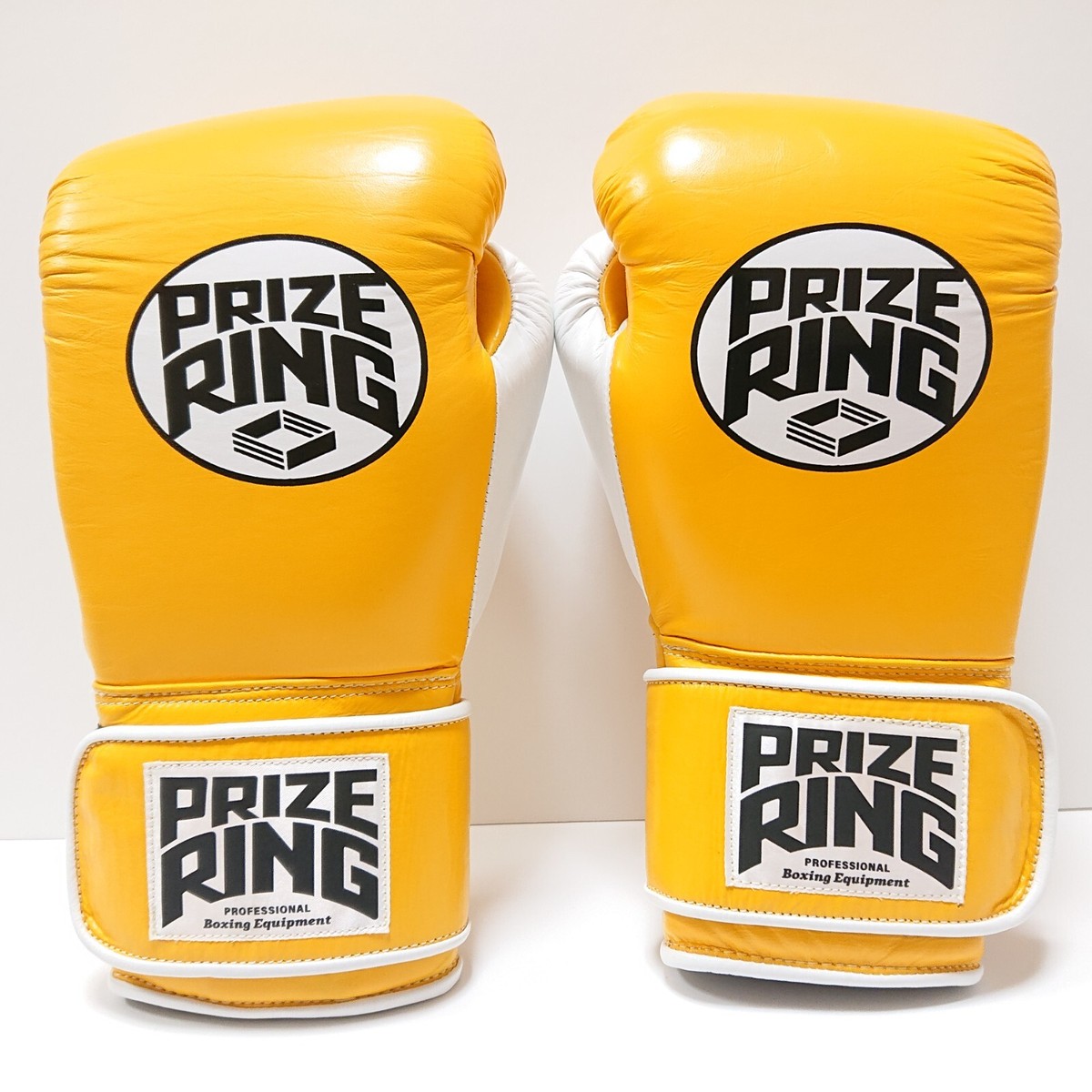 PRIZE RING Boxing Gloves 10oz yellow Magic Tape For Training from
