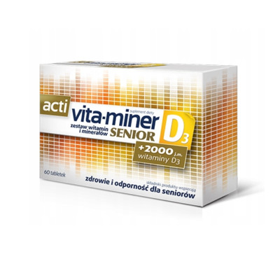 (Einheit/0,32 ) ACTI VITA-MINER SENIOR D3 60 TABLETTEN D/S