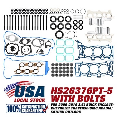 Head Gasket Bolts Set Fit 09-16 Chevry Tranverse Buick Enclave GMC Arcadia 3.6L