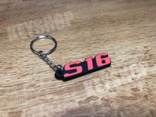 Porte clés / Keychain / Keyring PVC S16 PEUGEOT 306 / 106 Logo S16 