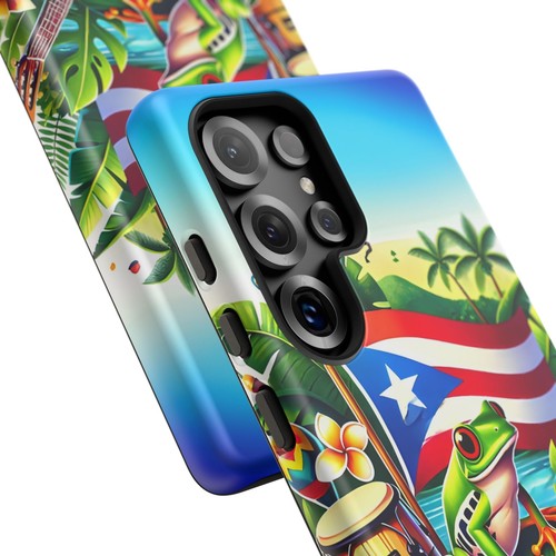 Custodia telefono Tropical Porto Rico - design rana colorata, regalo per Boricua, - Foto 28 di 106