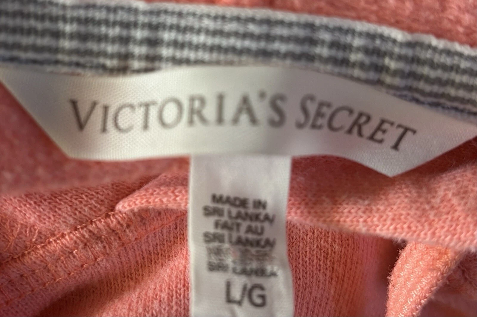 UNDERCOVER Victorias Secret Felpa con Cappuccio Logo Angelo Taglia 10 Large Donna Adolescente