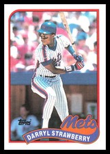 1989 Topps Darryl Strawberry #300 New York Mets 5B