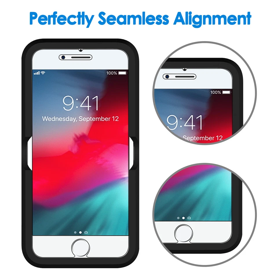 Protector de pantalla para iPhone 8 Plus/7 Plus/6s Plus/6 Plus, 5,5 pulgadas, paquete de 2 Foto 2 de 4