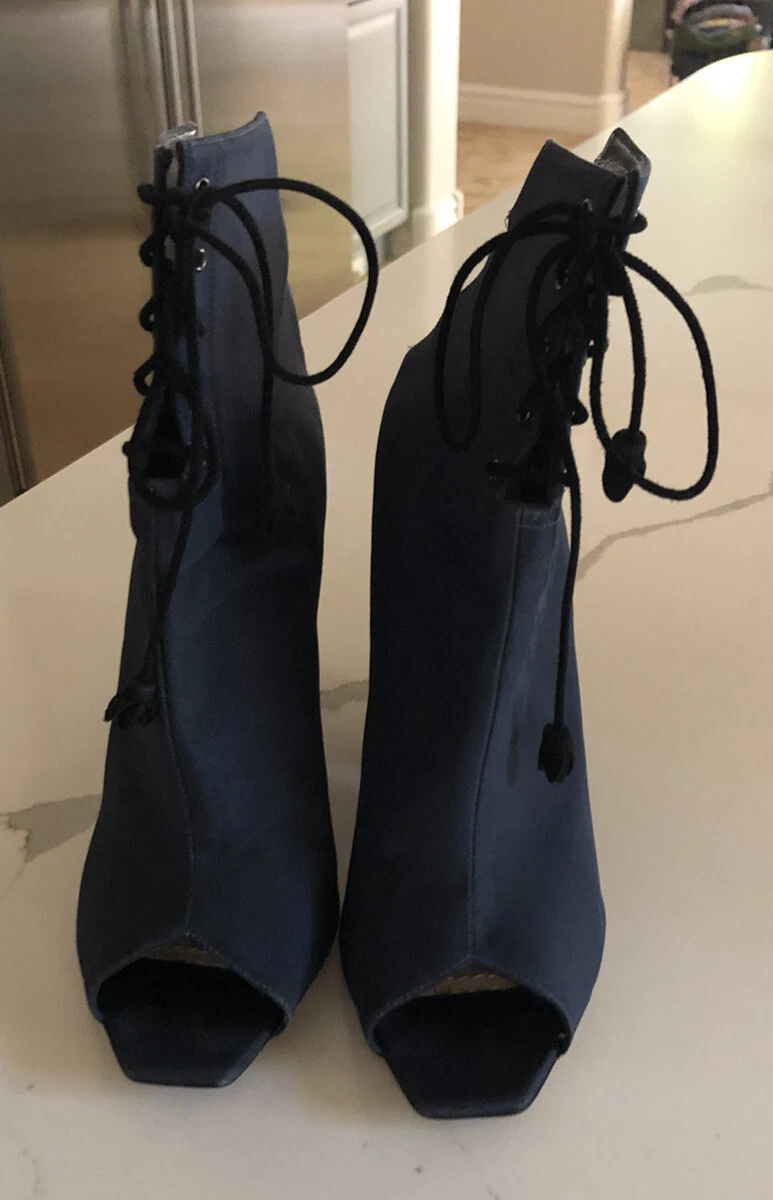 Bottes cheville à lacets Dior Brooklyn, marine/noir, 40,5