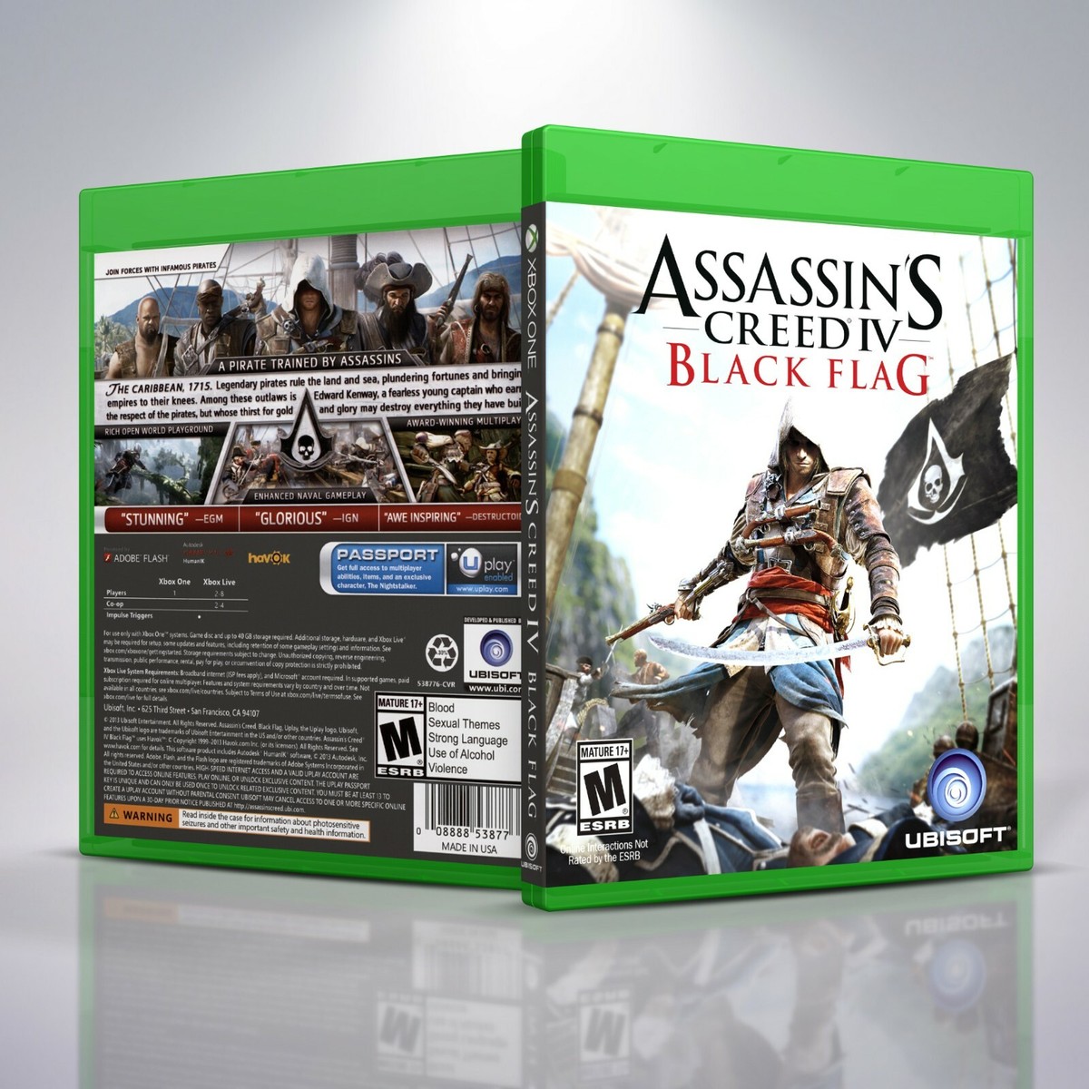 Assassin's Creed IV: Black Flag Replacement Xbox One Cover and