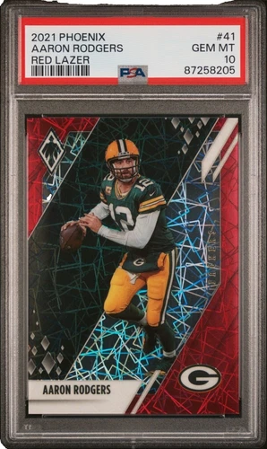 Aaron Rodgers 10 Graded Football Sports Trading Cards