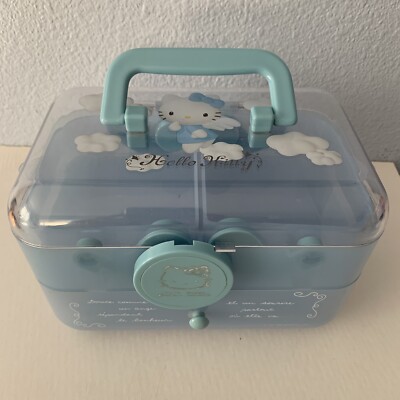 Vintage 1999 Hello Kitty Blue Angel Carry Case, Extremely Rare Limited Run