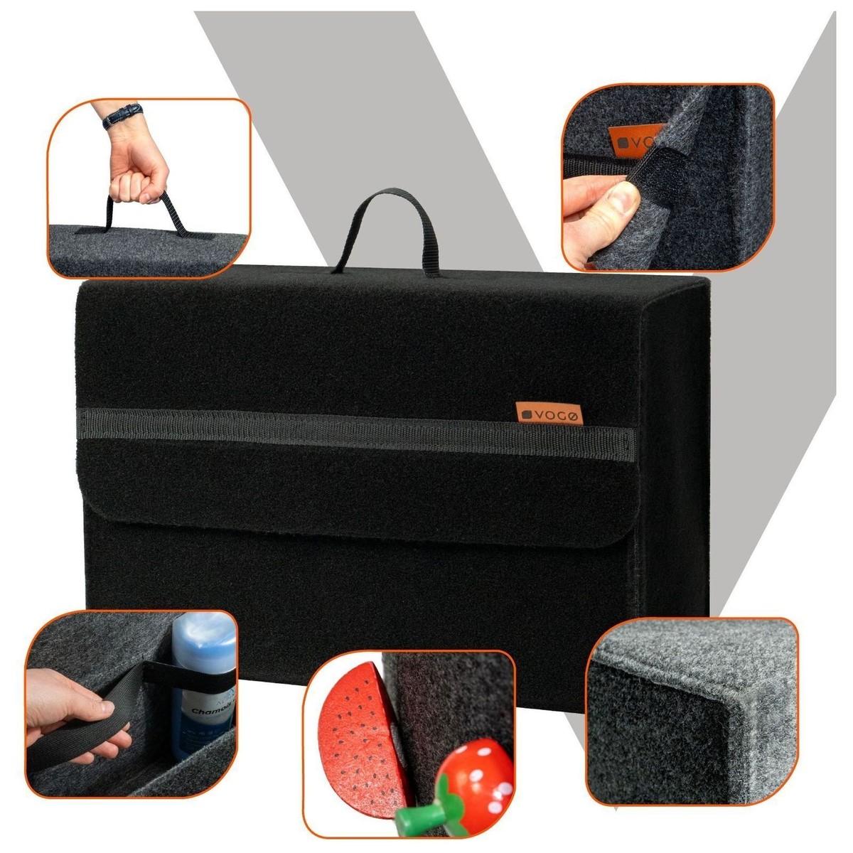 Kofferraum-Organizer Aus Filz - Stauraum Wunder Für Auto & SUV