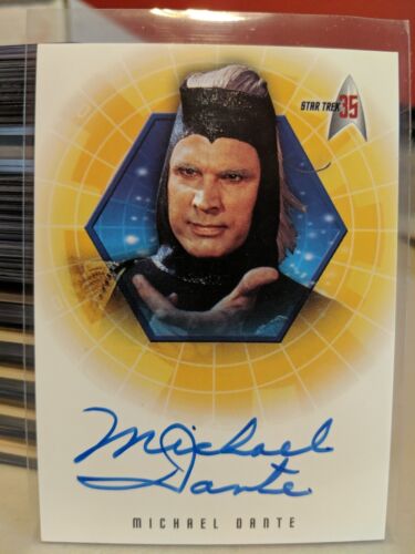 Star Trek 35th Anniversary Michael Dante A21 Autograph Card as Maab 2001 NM  - Picture 1 of 2