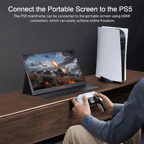GTmedia 17,3" Portable Monitor Freesync Second External Screen FHD 1080P Speaker - 第 7/16 張圖片