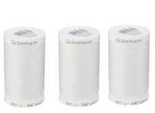 Sew-All, All PurposeThread 547 Yards-Black GUTERMANN Thread 3 pack White 