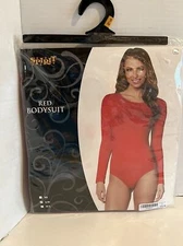 Spirit Red Full Body Suit Costume Halloween Dress Up Theater Cosplay  Size S/M