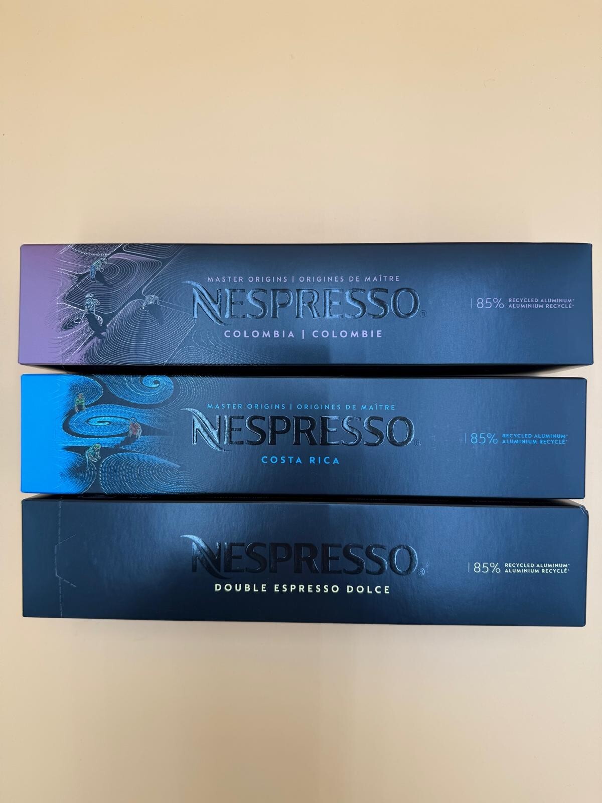 Nespresso Vertuo Colombia Costa Rica Double Dolce 30-Count Variety Pack