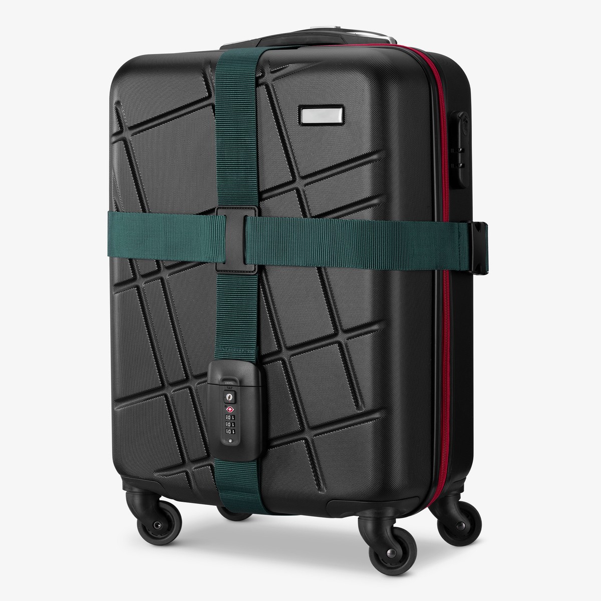 Sangle De Valise Réglable Navaris - Sécurité Bagage En Croix Pour Voyage Avion Train