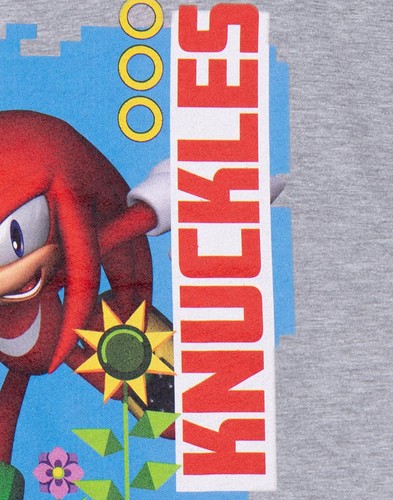 Sonic the Hedgehog Grey Knuckles Short Sleeved T-Shirt Unisex Kids - Picture 6 of 40