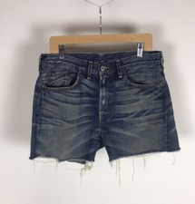 Levi  s 501Z XX vintage clothing Cut off Selvedge shorts altered size 33.