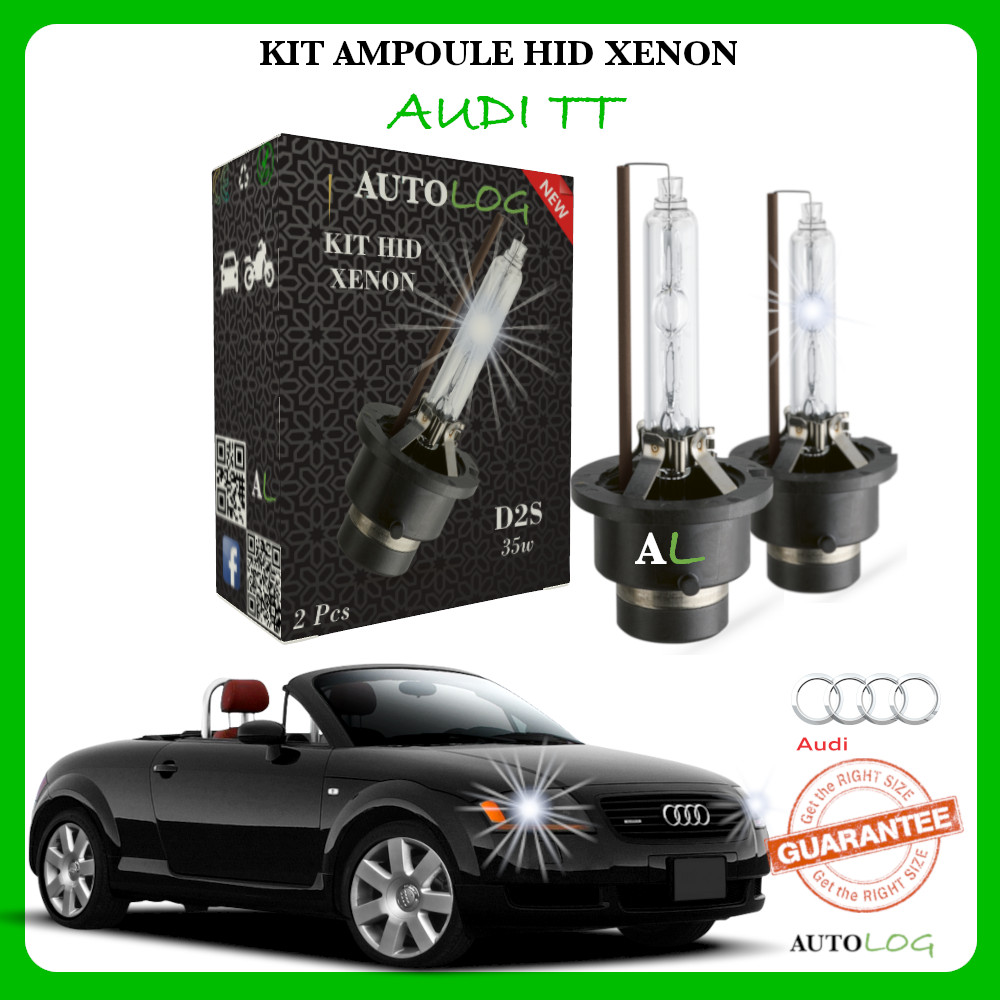 Ampoule Xénon HID 6000K Audi TT pour Remplacer un Phare Usé