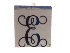 Custom Decor Initial It - Black Vine Monogram - Letter E