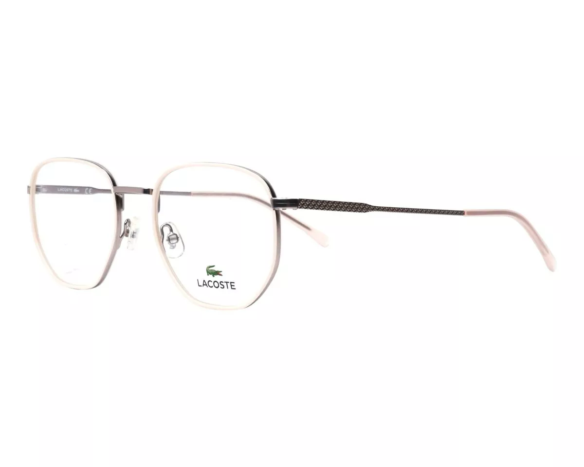 New Lacoste Eyeglasses L2253 045 Silver Nude Pink Size 51 20 145
