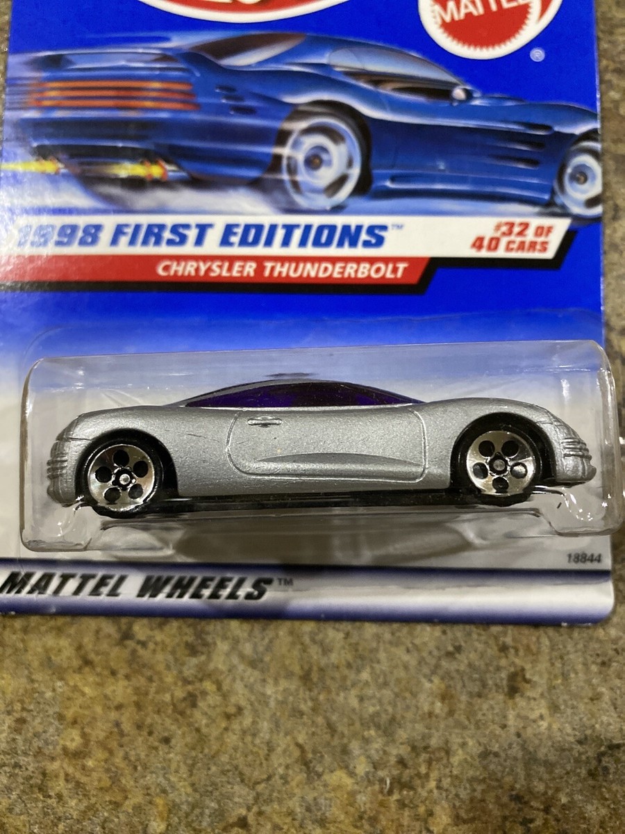 Hot Wheels 1998 First Editions #32/40 - Chrysler Thunderbolt With 5-Spoke Wheels, Collector Car #671 - View #5