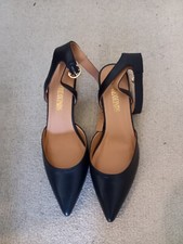 Dream Pairs Low Heels Women DPU215 Closed Toe Pump Shoes Black Slingbacks (y31)