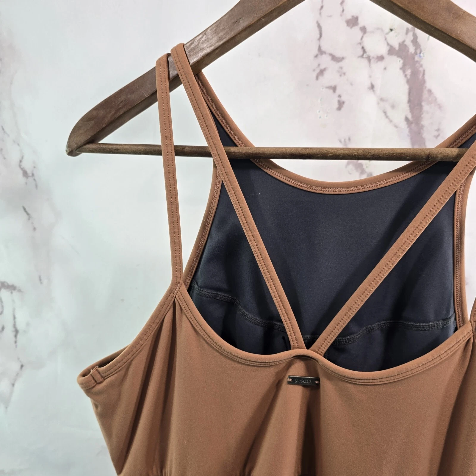 prana high low railay strappy shelf bra tank-top