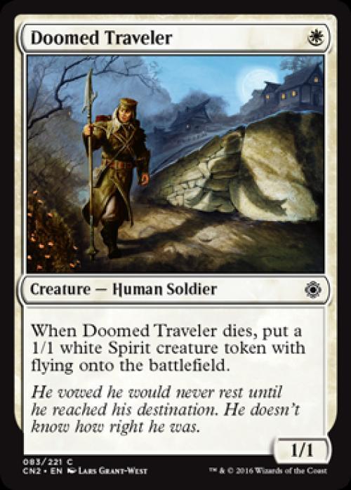 Doomed Traveler -Foil Light Play English MTG Conspiracy: Take the Crown