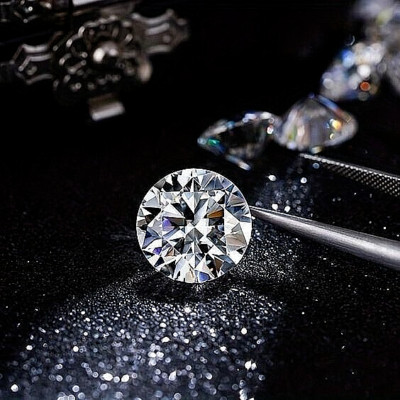 3.00 Ct Lab Grown CVD Diamond 9.5 mm Round D Color, IF Certified Loose Diamond