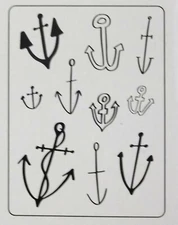 Anchors Background   Embossing Folder  4  x  5-1/2  Inches Darice  NIP