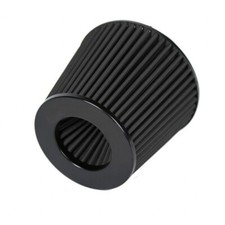 Performance Cone Air Filter 76mm 3" Inch Neck Diameter BLACK/BLACK, Clamp Inc