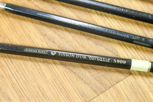 TRUE VINTAGE 6 Fallbleistifte Toison D'or Versatie 5900 Tschechoslowakei 70er - Bild 3 von 8
