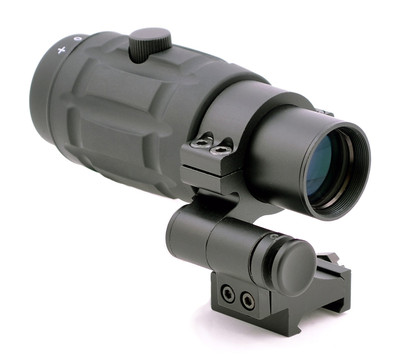 TMS 3x Magnifier Scope w/ 90 Degree FTS Flip to Side Mount for Red