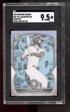 2023 Bowman Chrome Pearl Refractor SP Jacob Melton #BCP-196 SGC 9.5