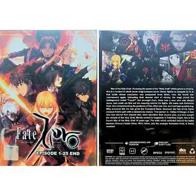 Anime DVD Fate Zero Complete - Season 1-2 (Episode 1-25 End) [Jap