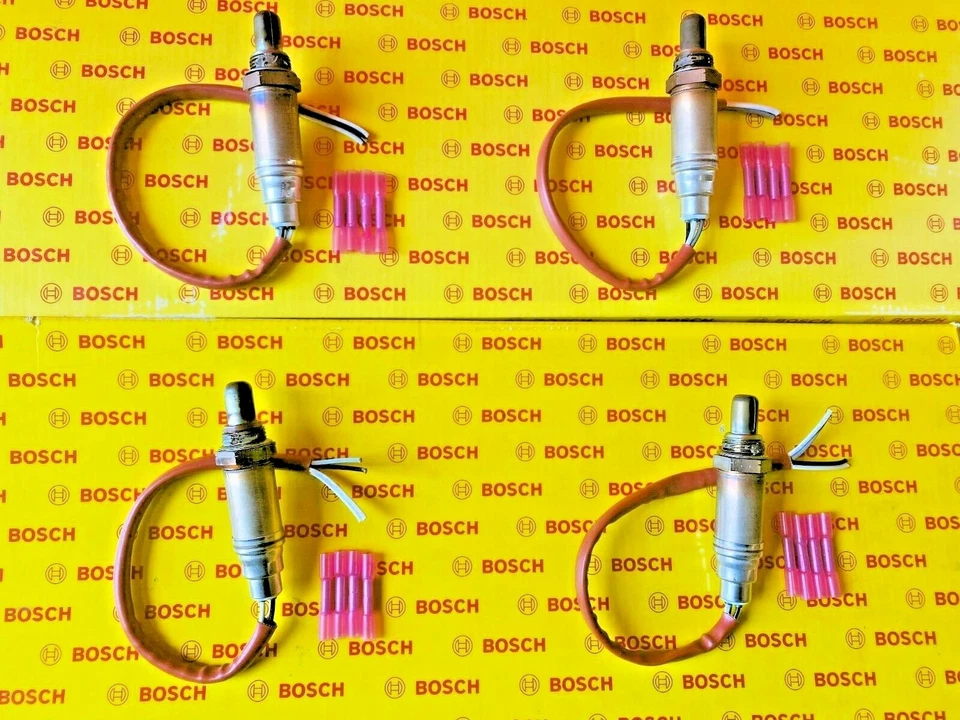 Juego de 4 sensores de oxígeno O2 Bosch nuevos para BMW 525i L6 2001 2002 2003 2,5 L sin caja Foto 3 de 4