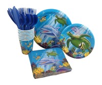 Ocean Animals Birthday Party Supply Pack Bundle Includes Paper Plates Napkin... on sale Ocean Animals Birthday Party Supply Pack Bundle Includes Paper Plates Napkin... on sale