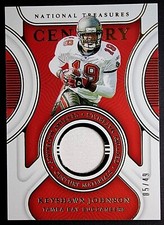 2021 National Treasures Keyshawn Johnson Century Materials Gold #5/49 BUCS 💎🔥