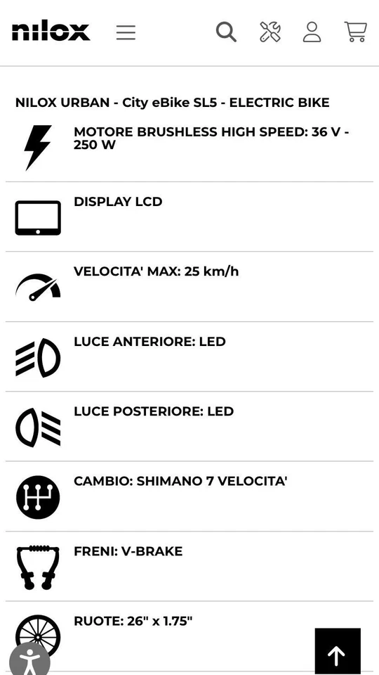 bicicletta elettrica  nilox urban uomo city ebike sl5  ancora imballata -  - Immagine 2 di 4