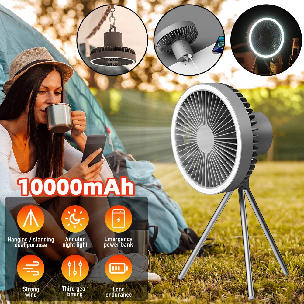 Multifunctional LED Rechargeable Outdoor Portable Tent Camping Fan