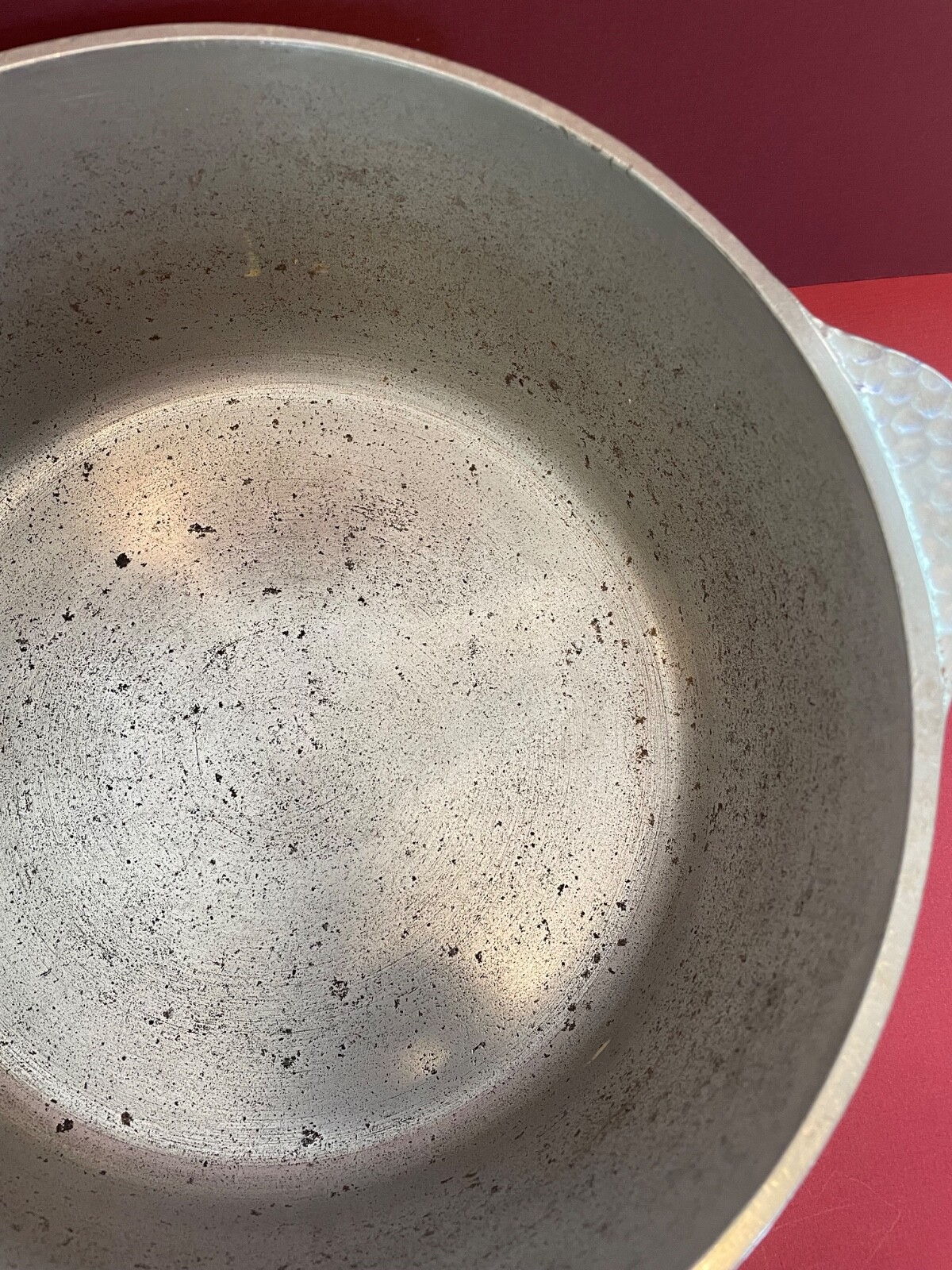 Vintage Wagner Dutch Oven Round Roaster 3248 10" w/ Glass Lid